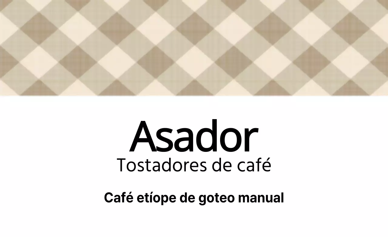 Café de goteo manual