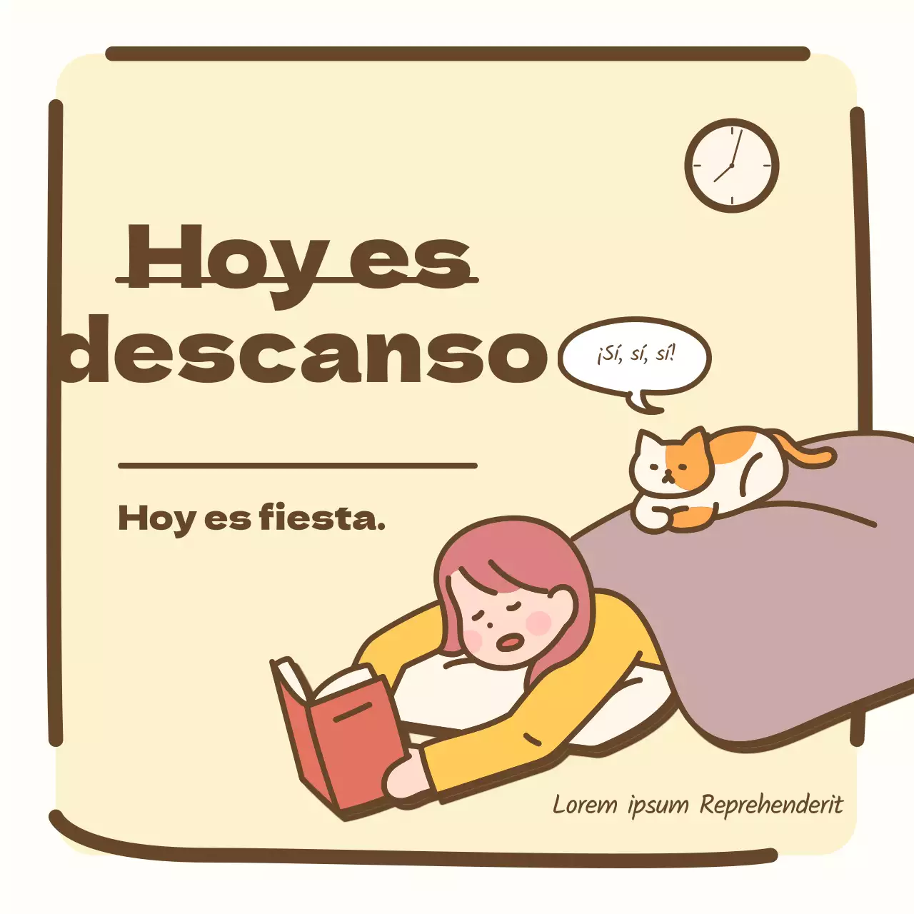 Encantador y cálido conocimiento de las vacaciones de los trabajadores en colores pastel