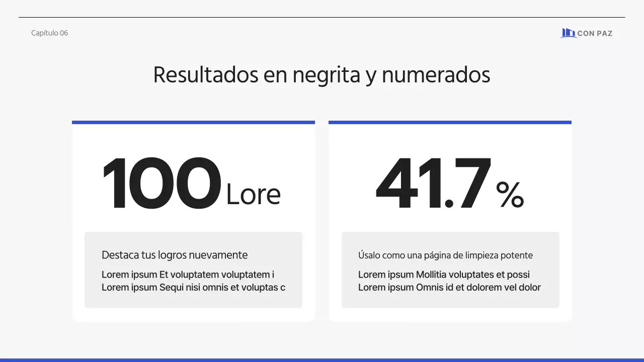 Propuesta corporativa sencilla y limpia en azul-gris