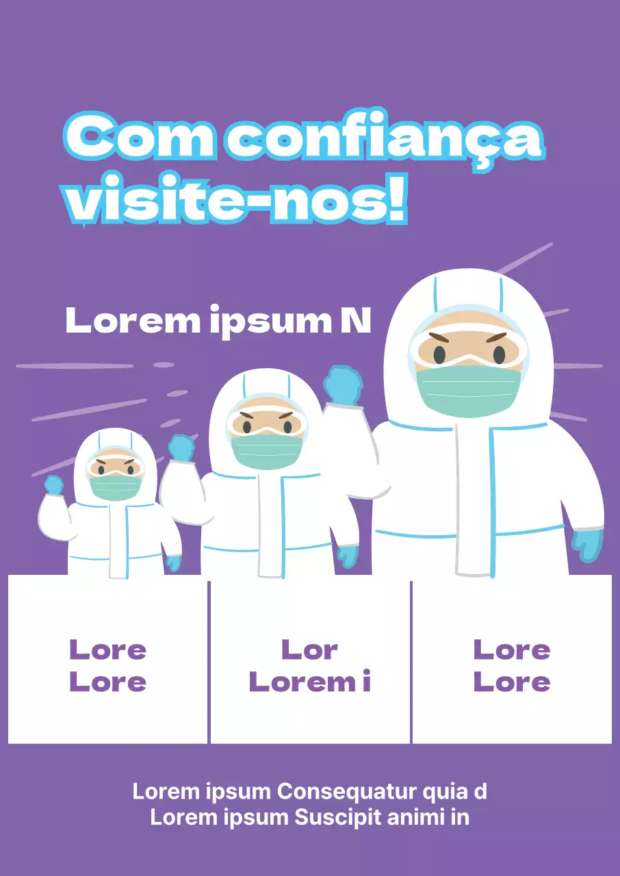 Visita segura ao Corona Púrpura