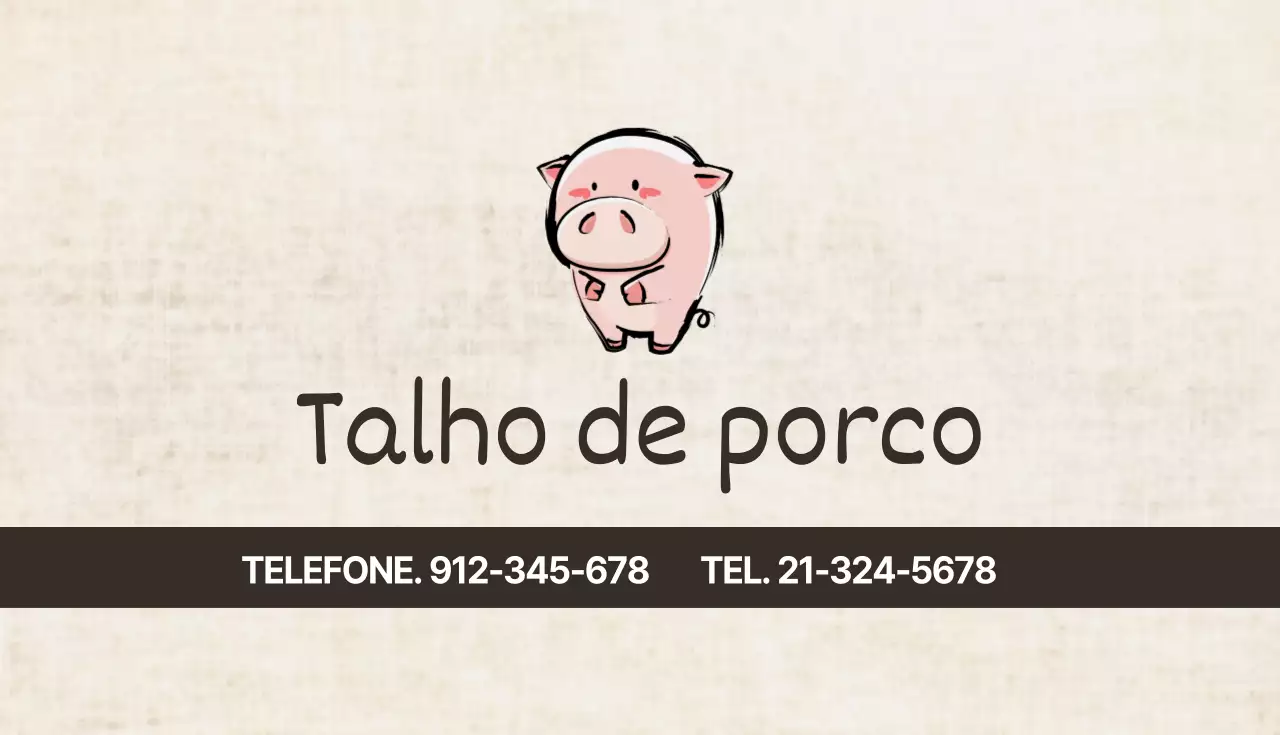Talho de porco