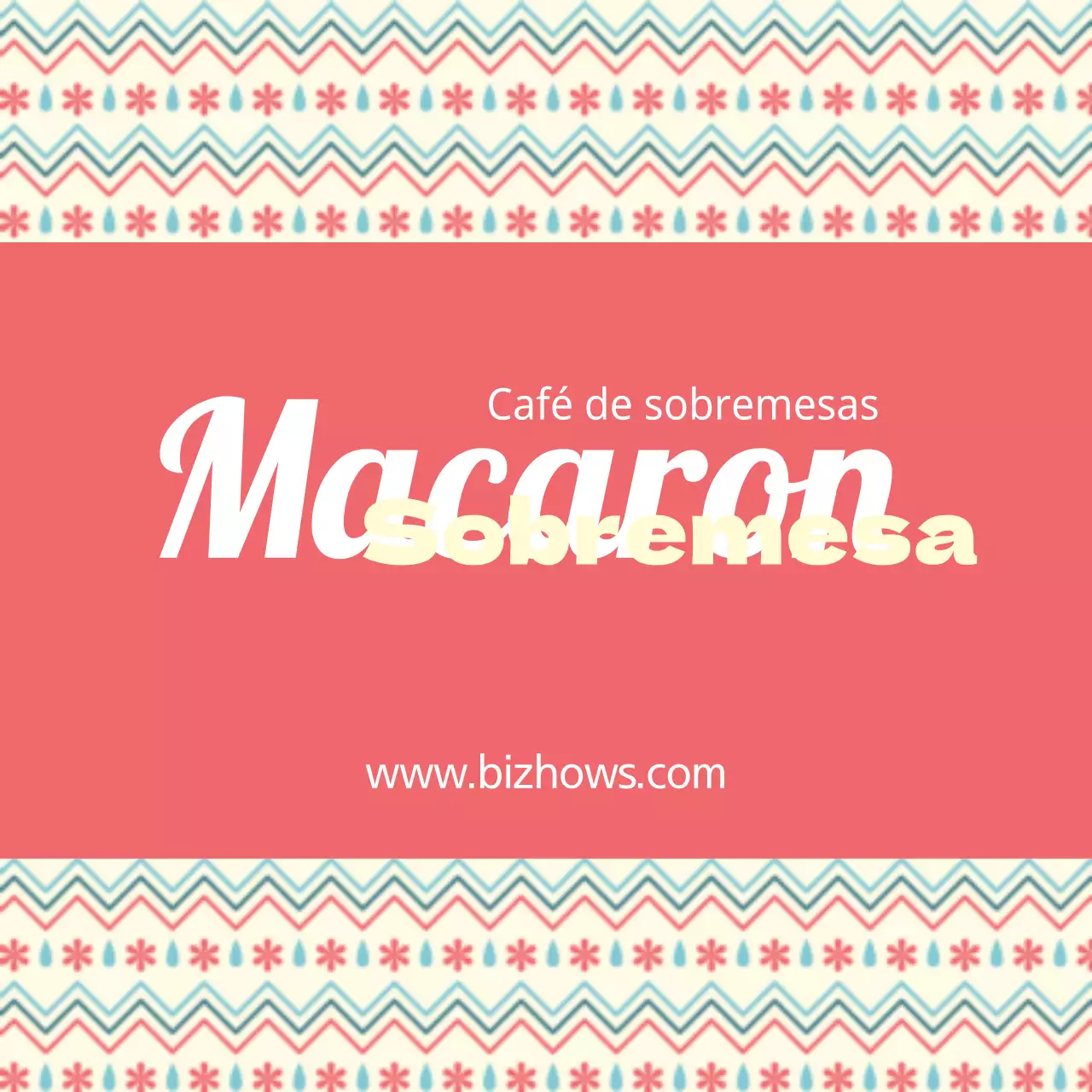 Sobremesa de macaron