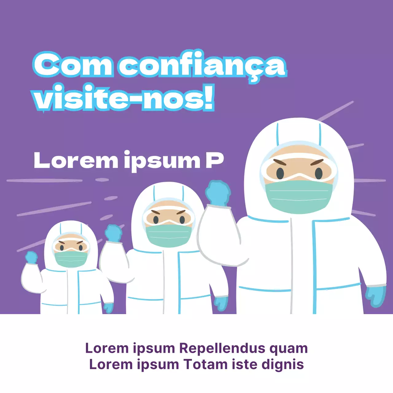 Visita segura ao Corona Púrpura