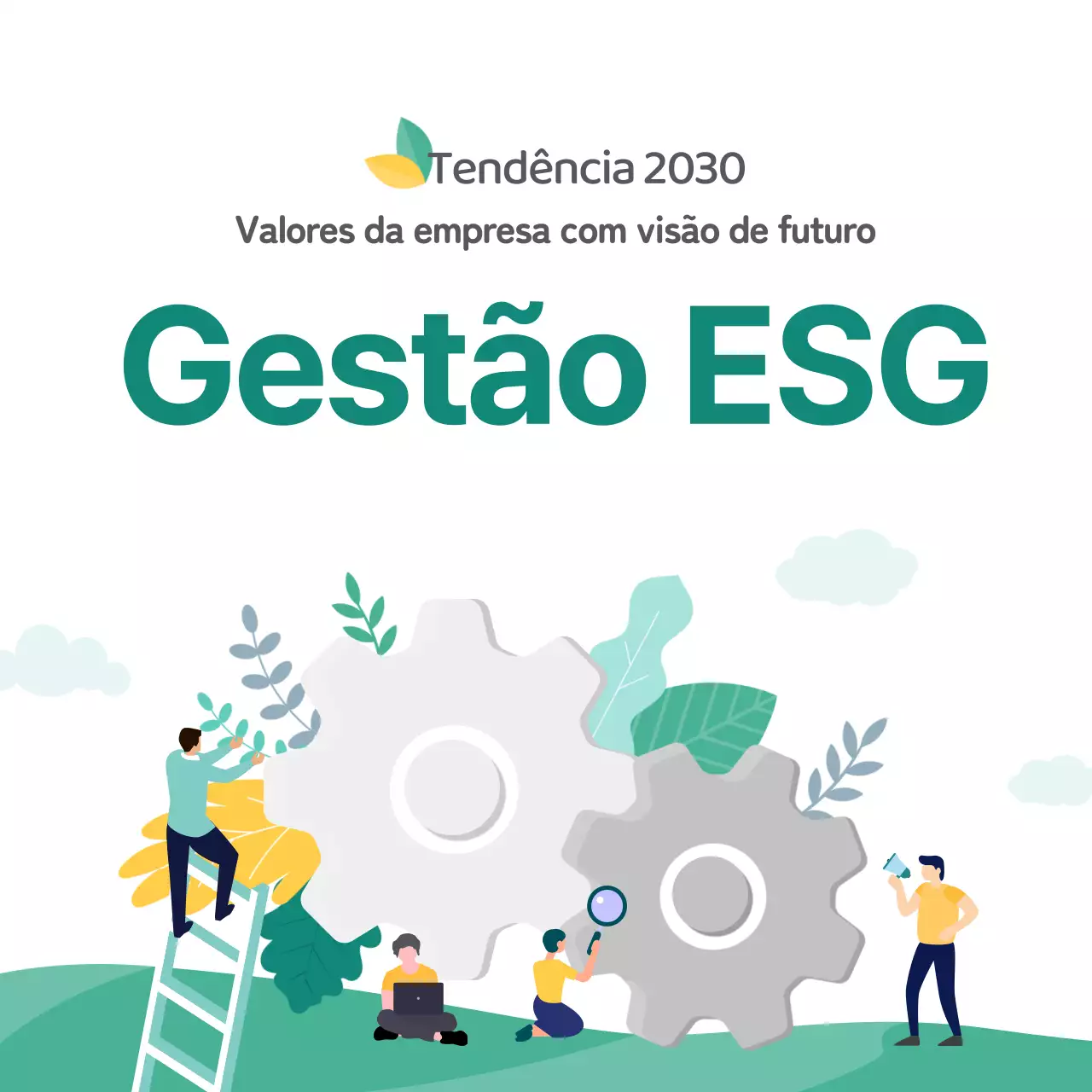 Destacar ilustrações ecológicas Introdução à gestão ESG