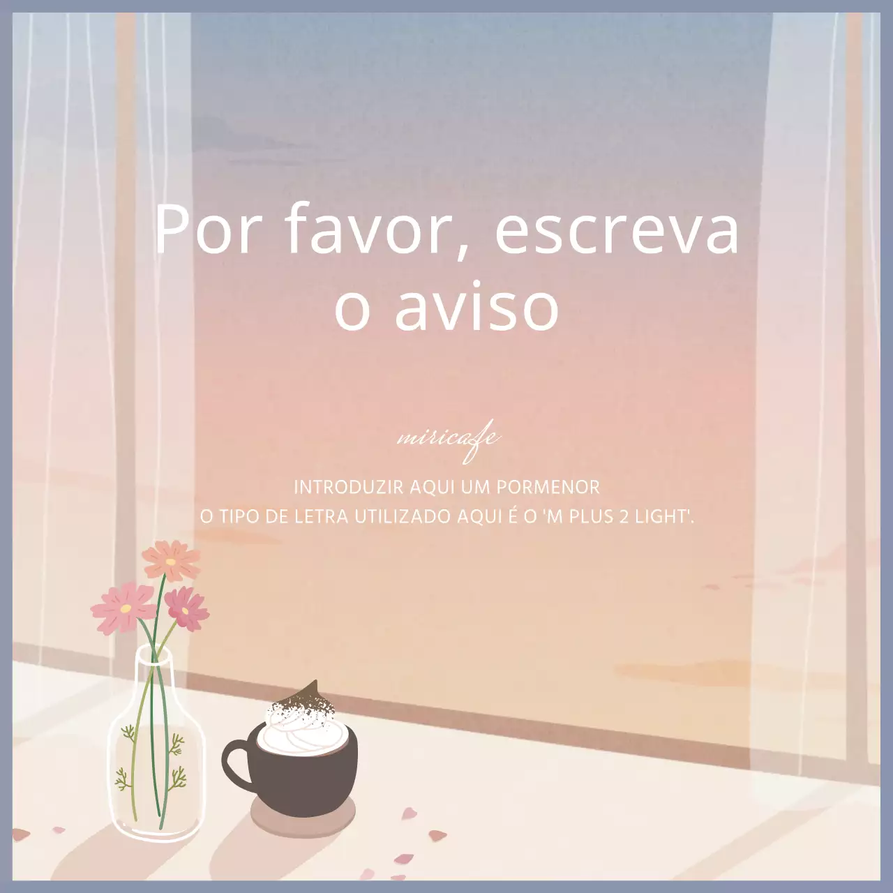 Um guia de cafés com ilustrações sentimentais em gradientes pastel