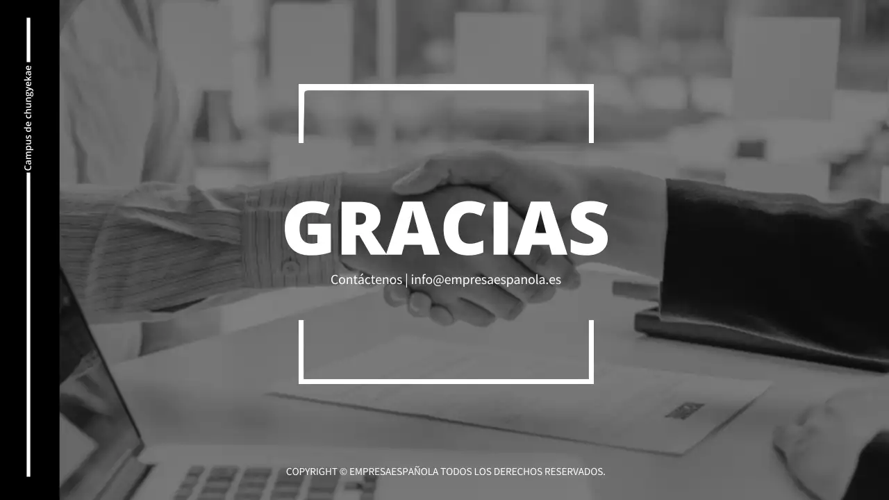 Informe de planificación del stand en blanco y negro