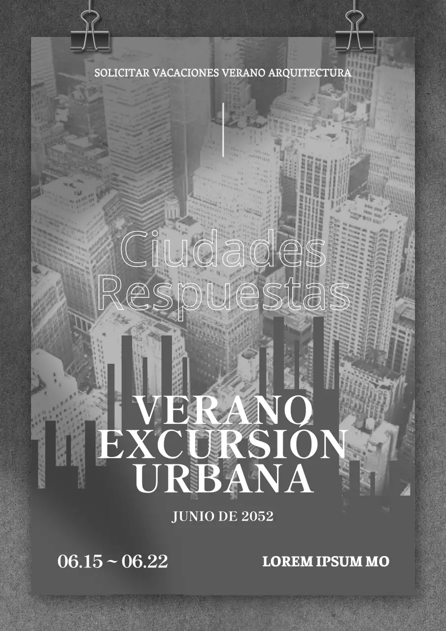 Programa Gris y Blanco de Arquitectura y Exploración Urbana