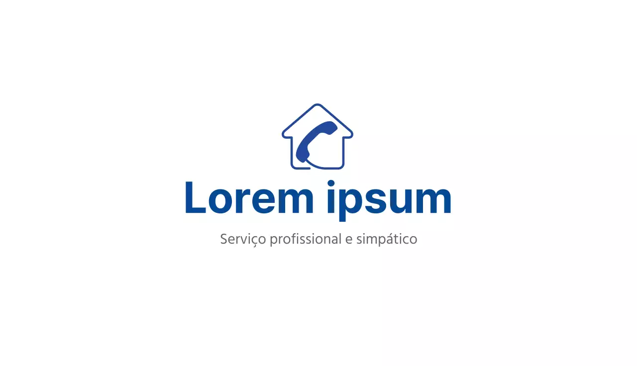 Logótipo azul centro de consulta limpo empresa