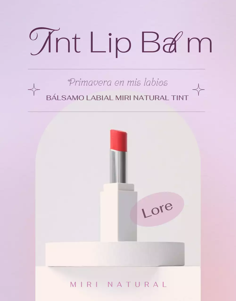 Cosméticos con tinte emocional para resaltar las fotos rosas y moradas