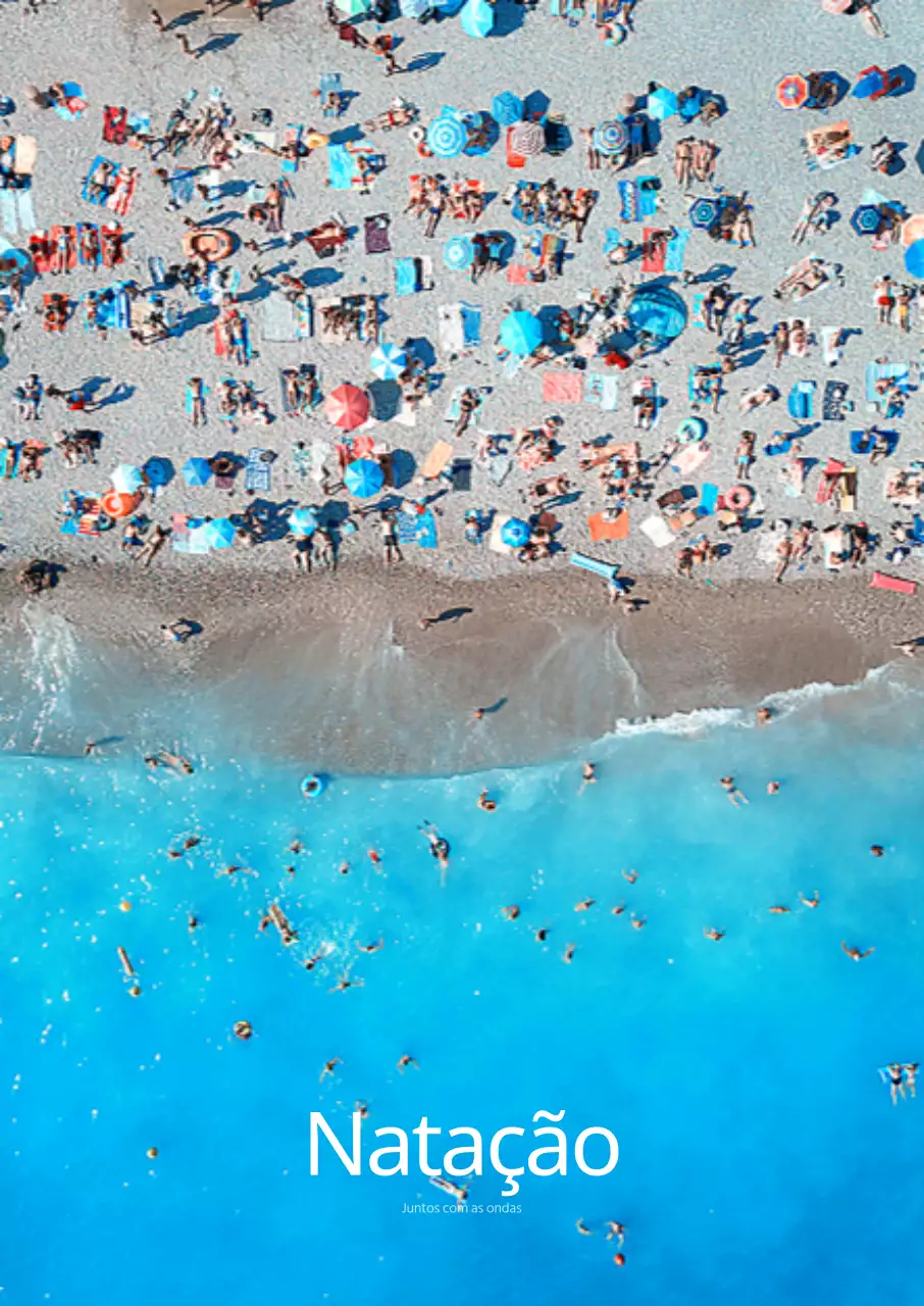 Para interiores de verão com mares azuis e pessoas na praia