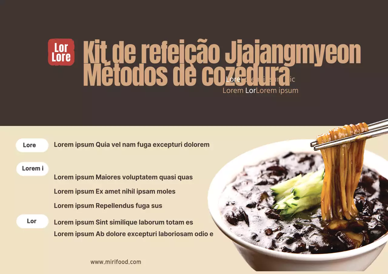 Fotografia de alimentos Receita de kit de refeição chinesa intensa
