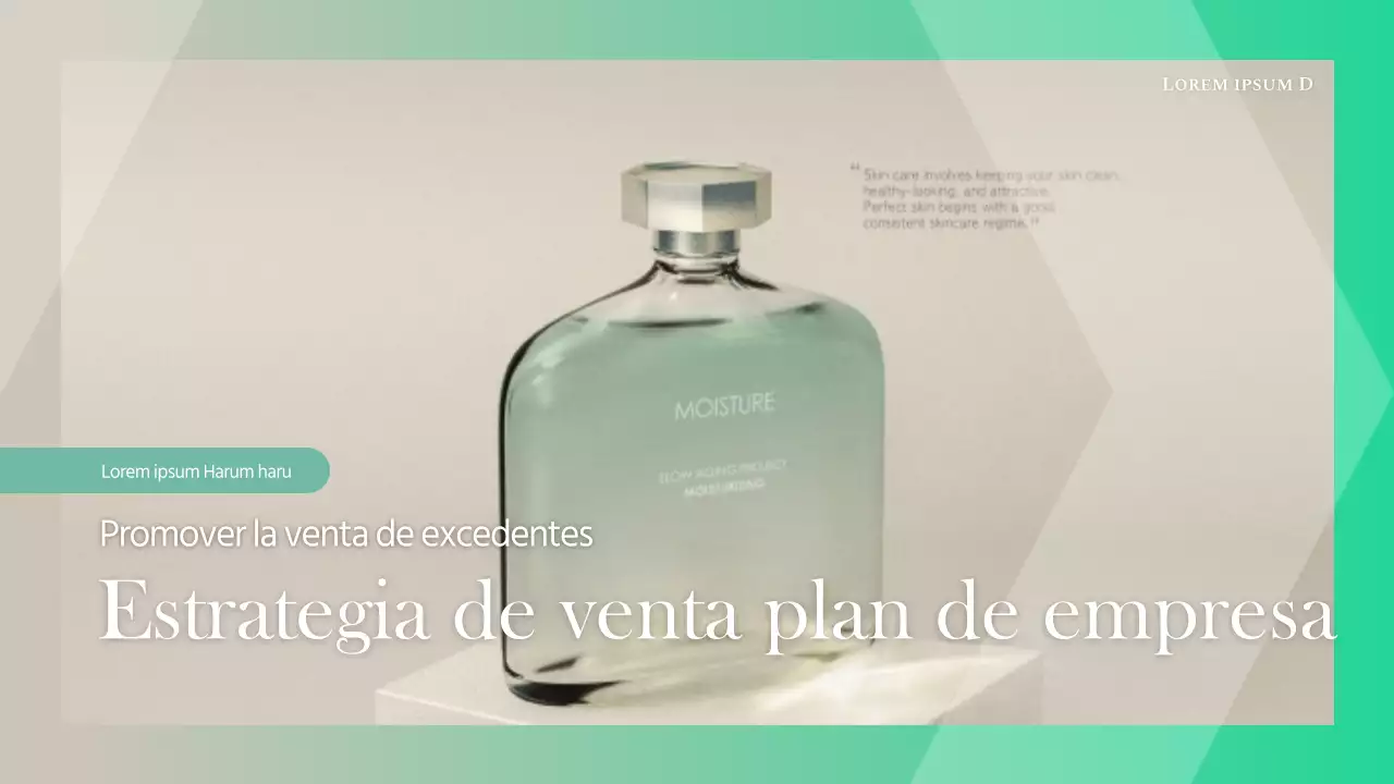 Degradado verde y beige Plan de promoción de cosméticos Clean