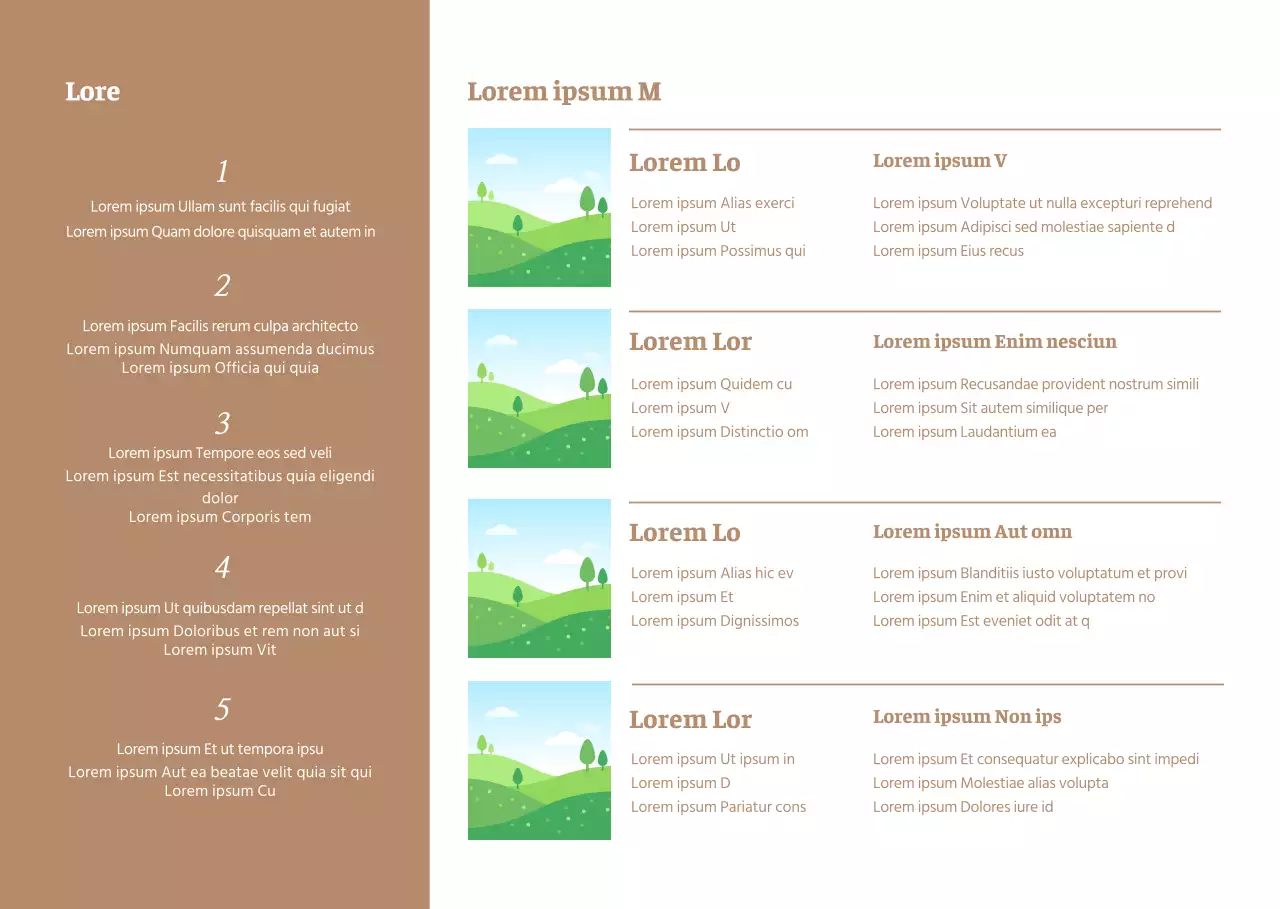 Presentación de un recital clásico en marrón apagado