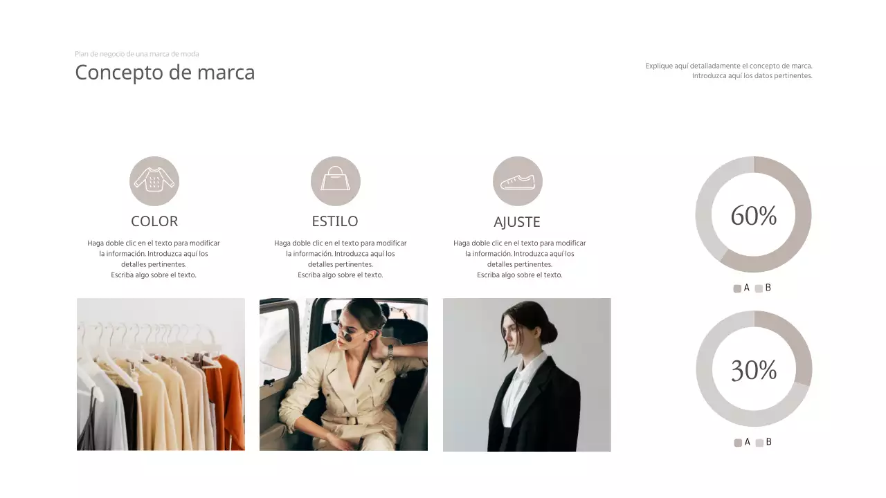 Beige 2039 Plan de Negocio de Marca de Moda Consultoría de Ropa de Mujer Análisis Visión de Negocio