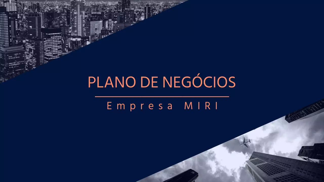 Um plano de negócios limpo e arrojado