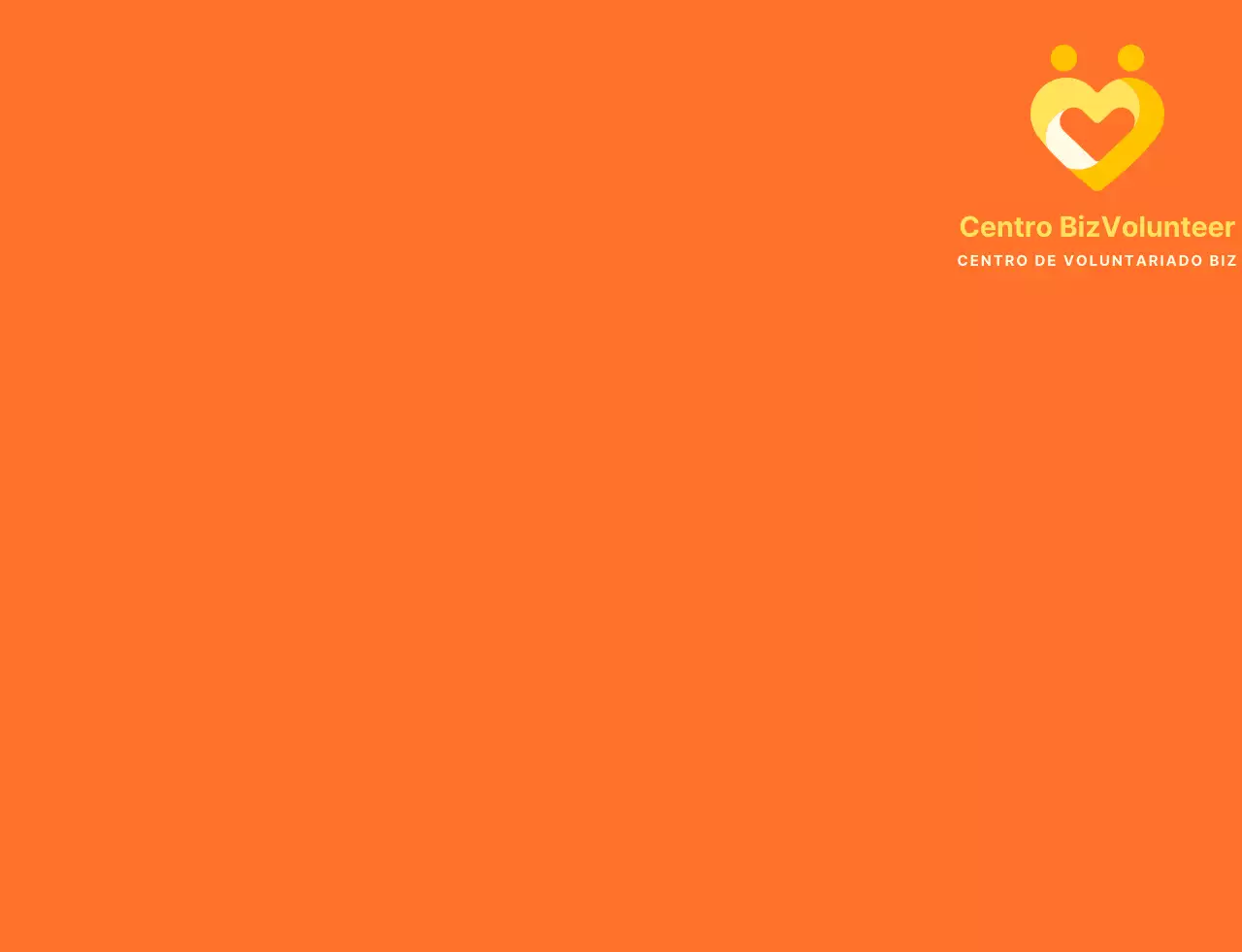 Símbolo simples em forma de coração em laranja e amarelo brilhante Organização central de divulgação