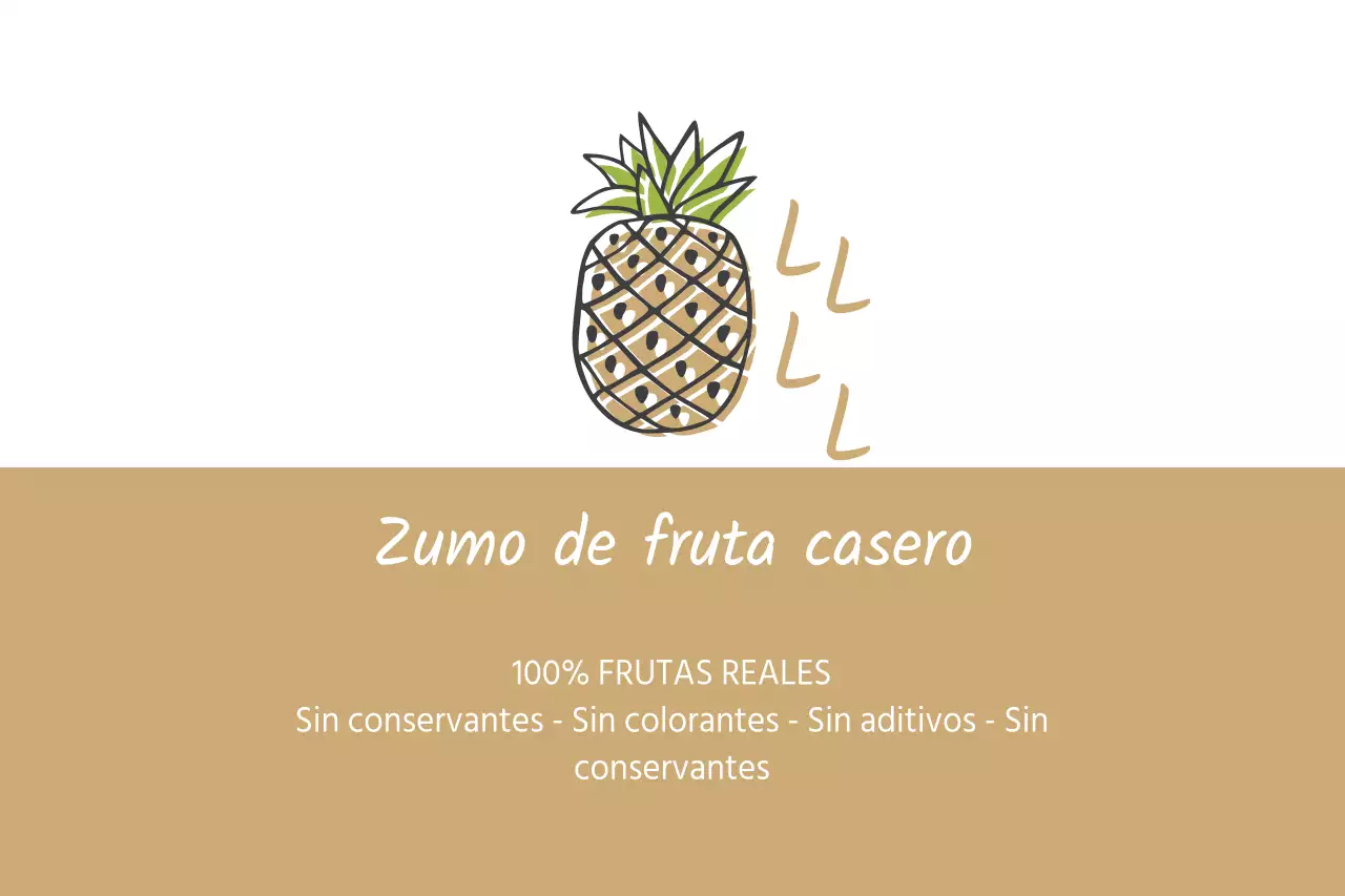 Zumo de fruta casero