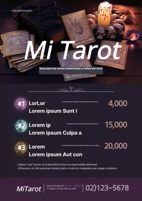 El místico menú morado de Tarogae