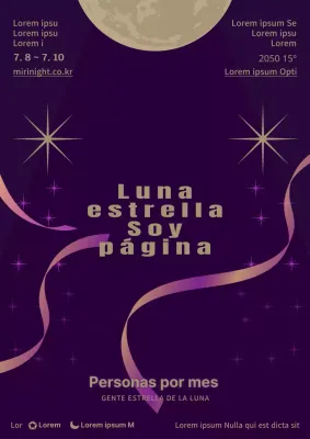 Guía del mercado nocturno mensual púrpura y dorado de Nanjing