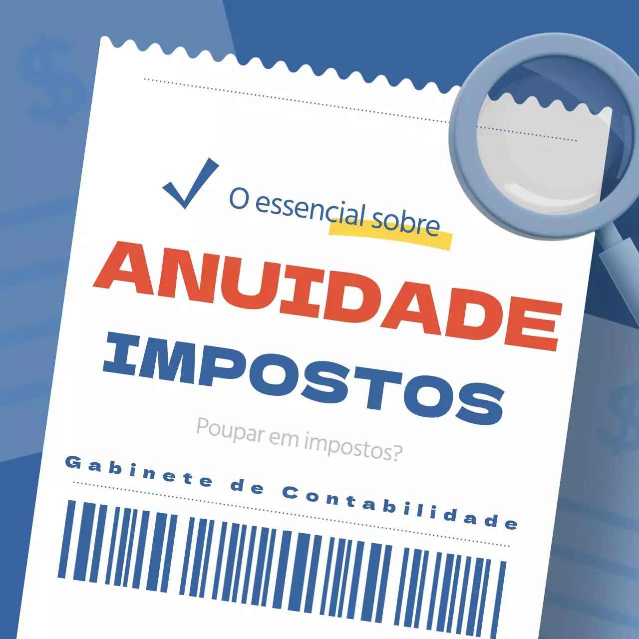 Conceito de recibo azul e vermelho Recibo de pensão Dicas de poupança fiscal
