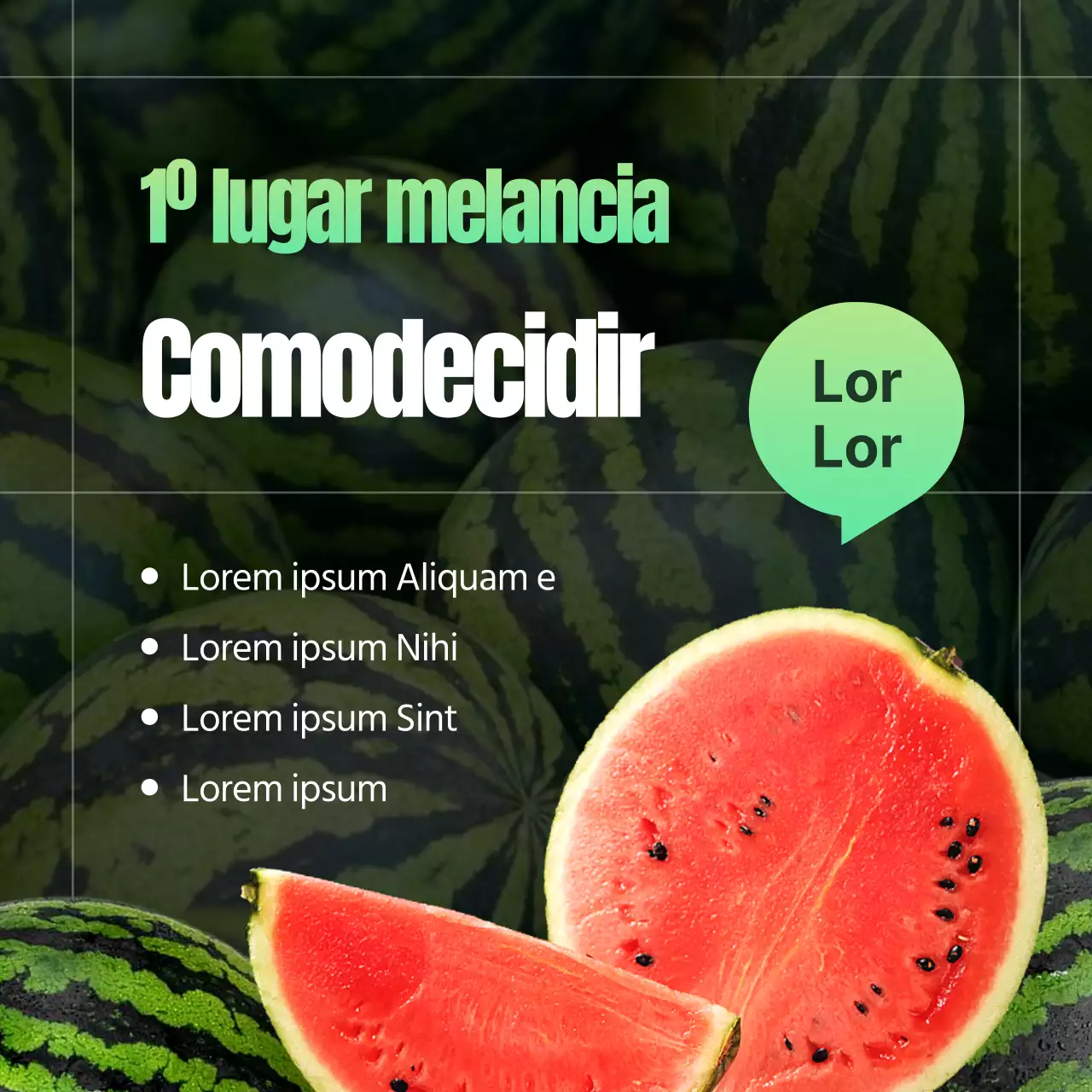 Conselhos para escolher melancias tropicais vermelhas e verdes