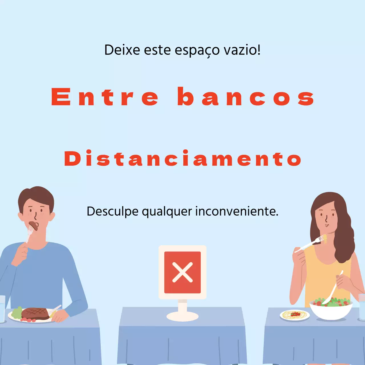 céu laranja ilustração corona prevenção distanciamento social