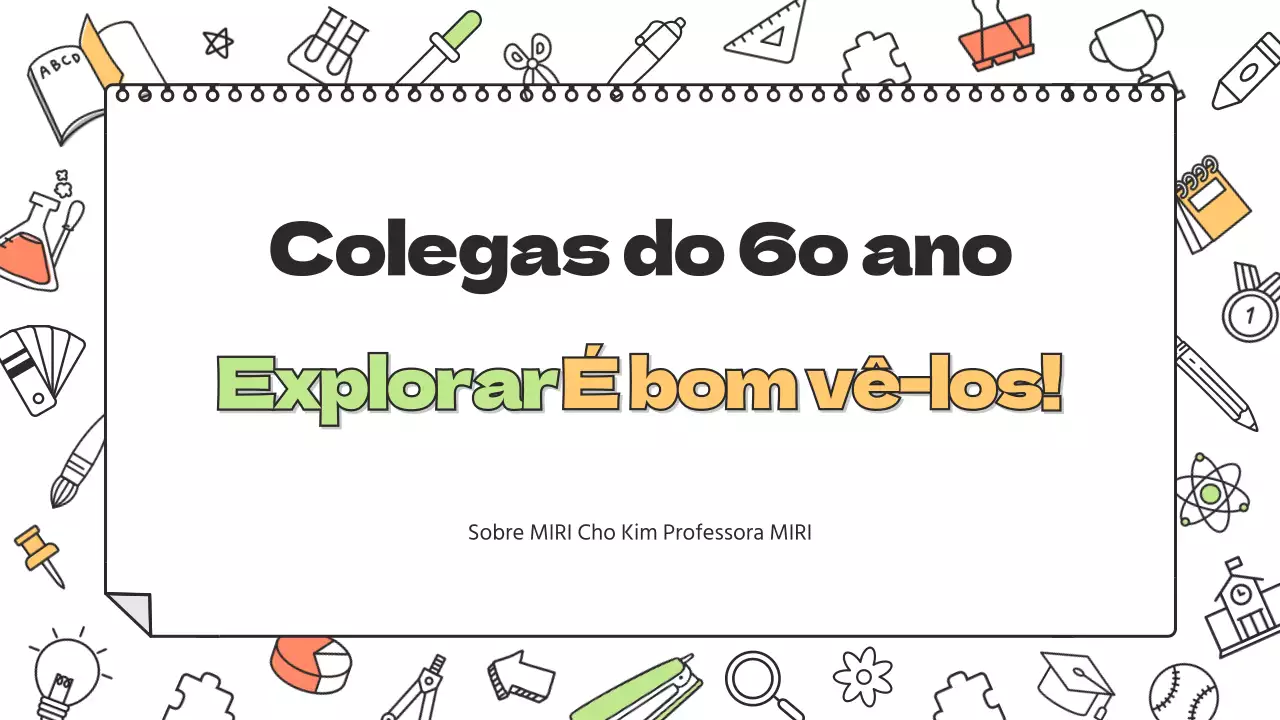 Um bonito currículo de professor do ensino primário em branco e amarelo