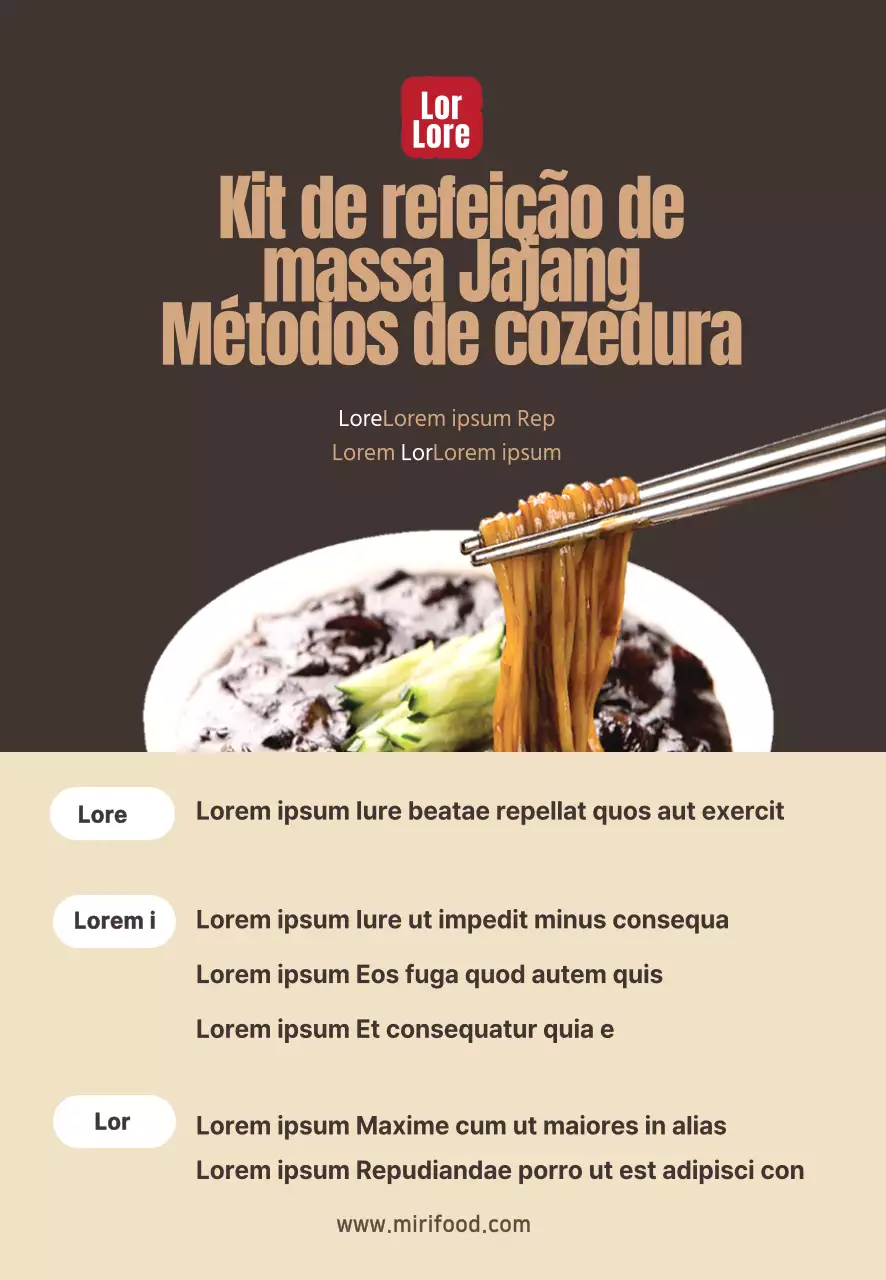 Fotografia de alimentos Kit de refeições chinesas intensas Receita de bolo de arroz Memo