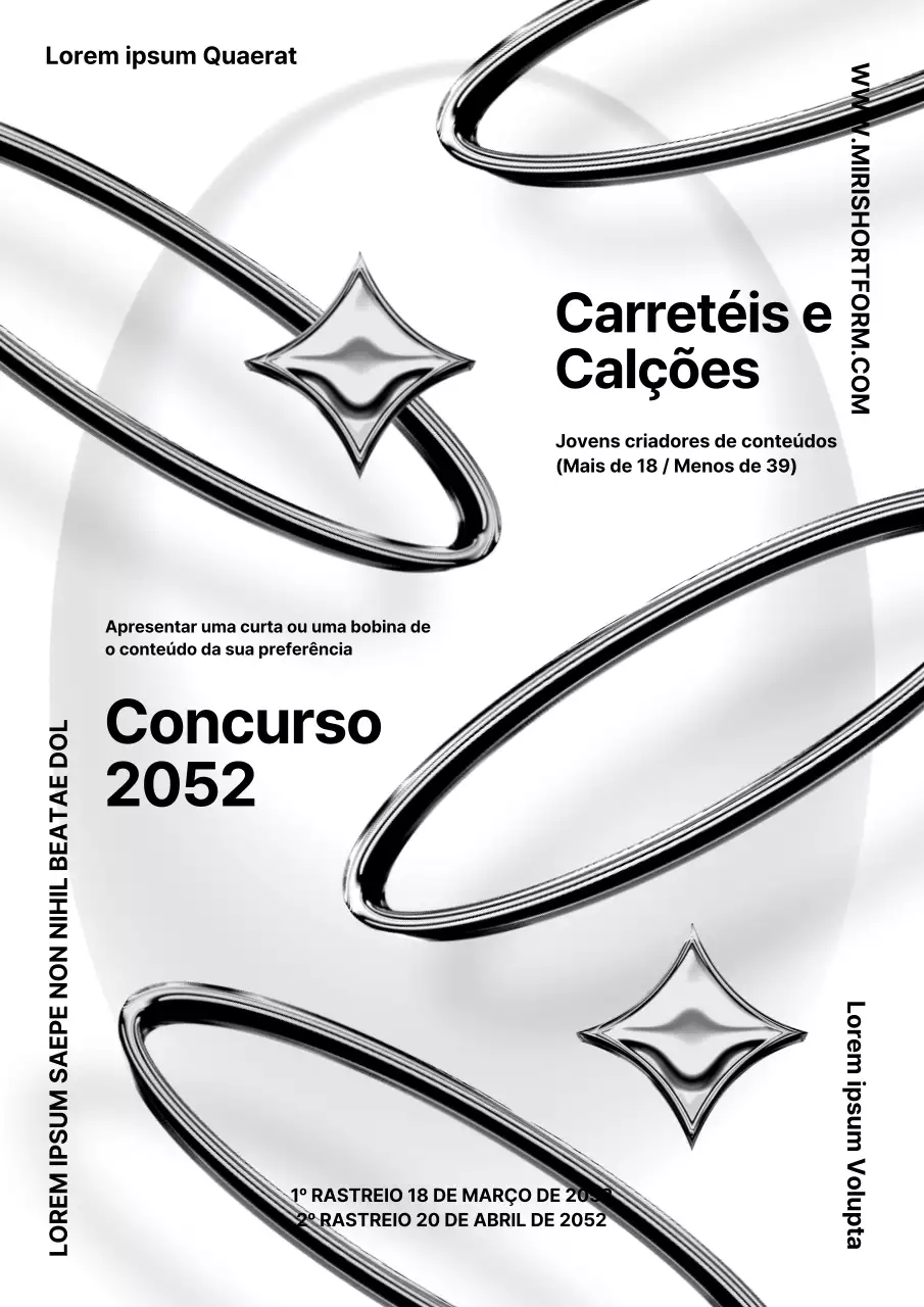 Concurso de curtas-metragens para cromos a preto e branco