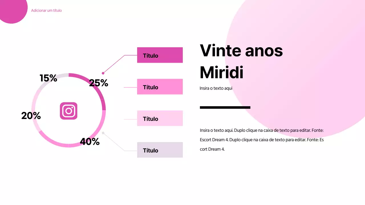 Infografia de rosca de cosméticos cor-de-rosa e alegre