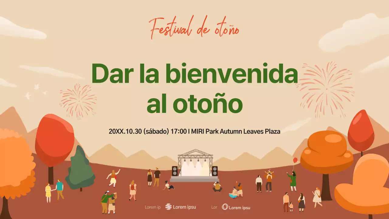 Prospecto del Festival de Otoño Marrón y Natural