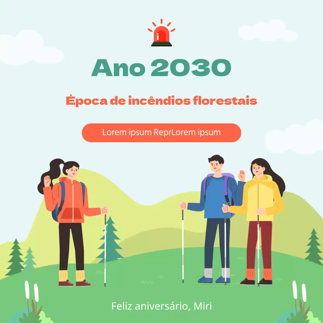 Detalhes da vigilância do incêndio florestal de Greenton