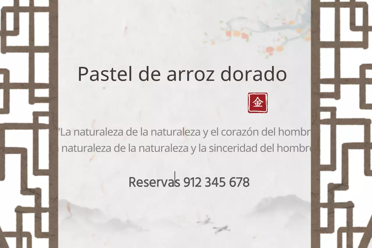 Pastel de arroz dorado