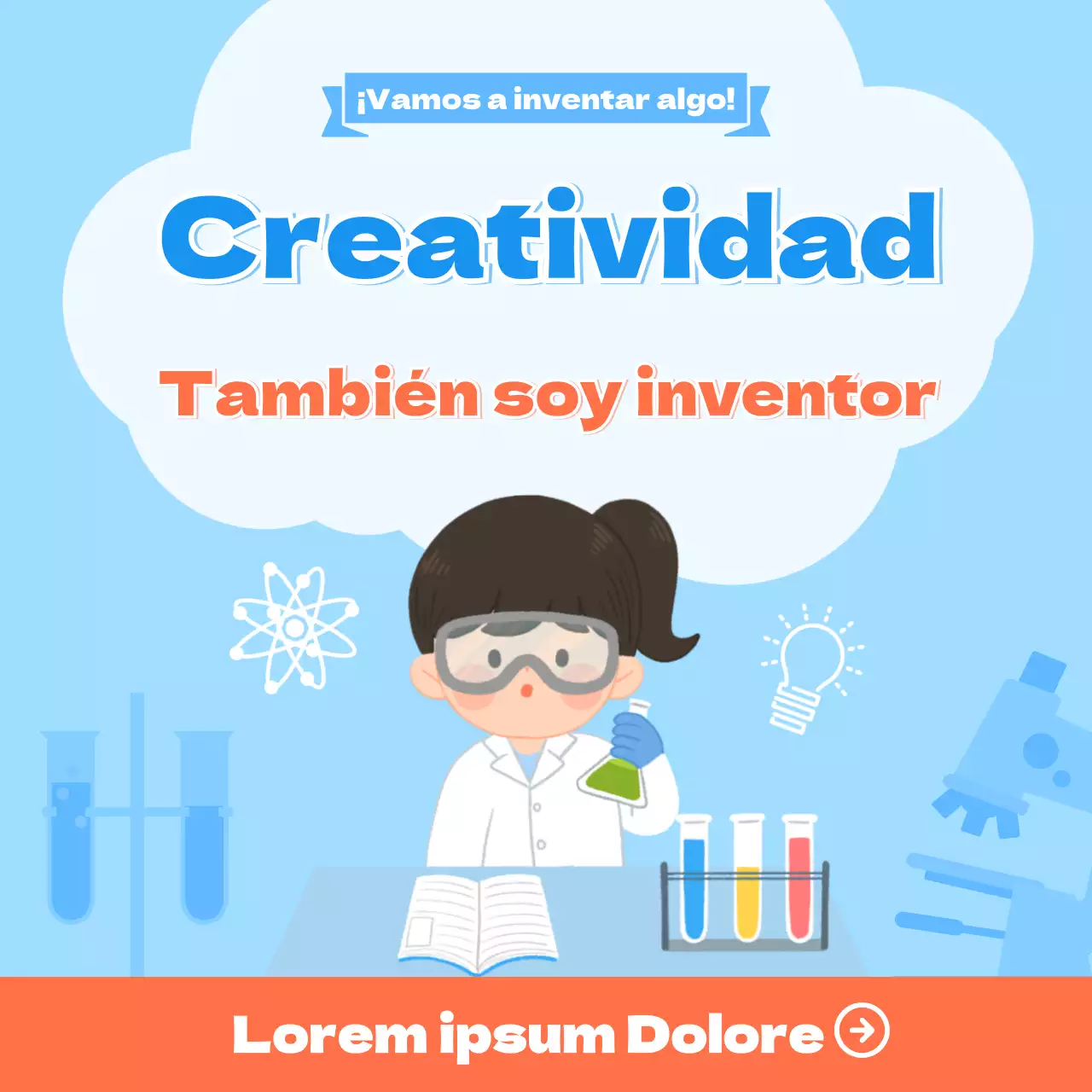 Invención en azul claro rojo Medios de comunicación social