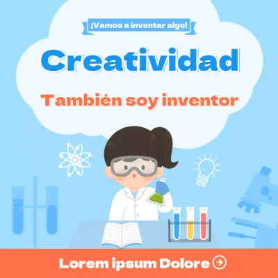 Invención en azul claro rojo Medios de comunicación social