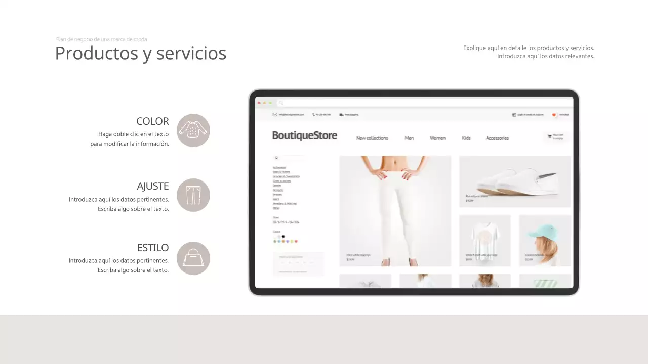 Beige 2039 Plan de Negocio de Marca de Moda Consultoría de Ropa de Mujer Análisis Visión de Negocio