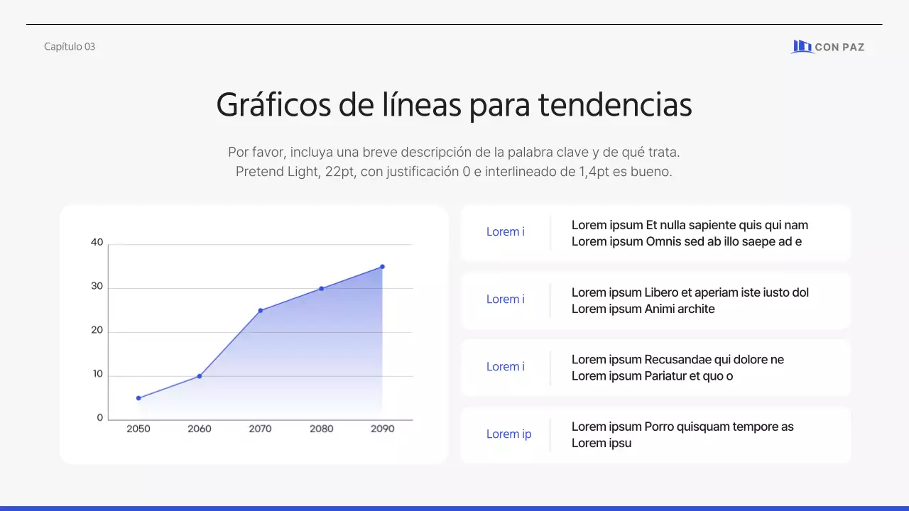Propuesta corporativa sencilla y limpia en azul-gris