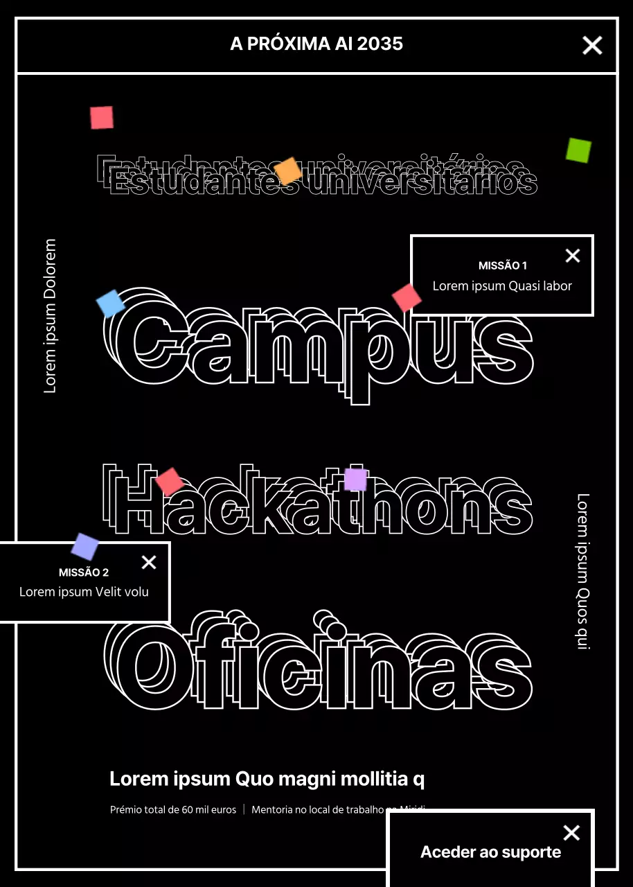 Apoio a workshops de desenvolvimento informático para estudantes universitários sobre tipografia negra
