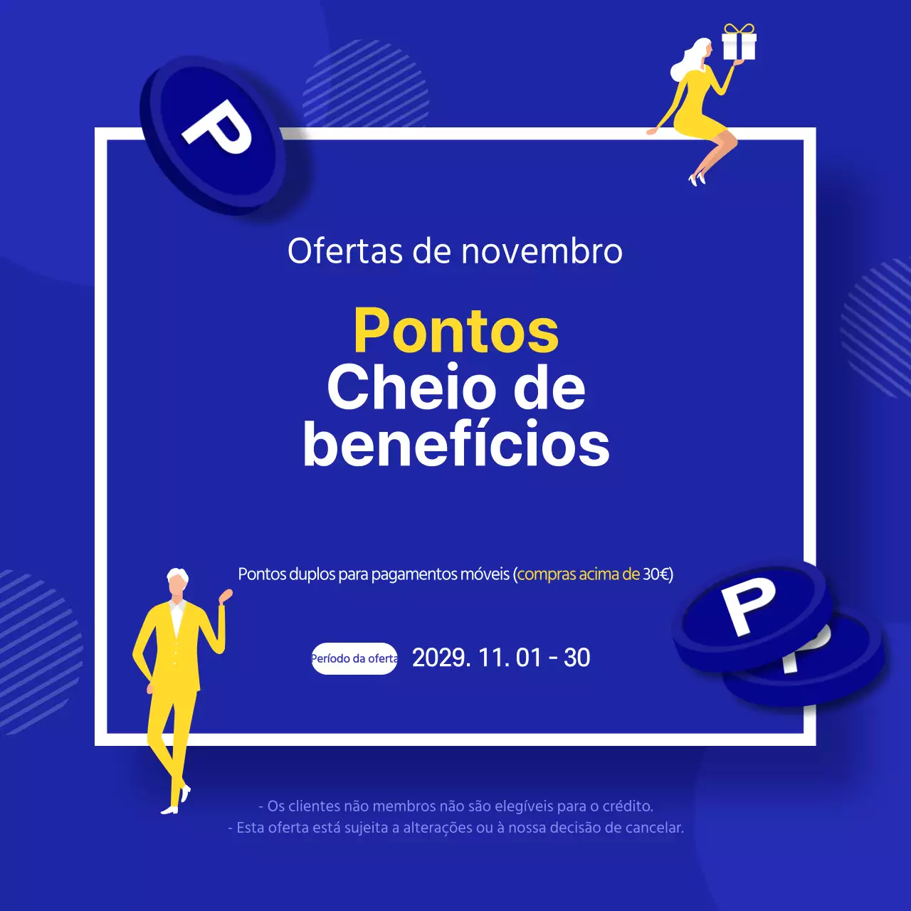 Ofertas repletas de pontos