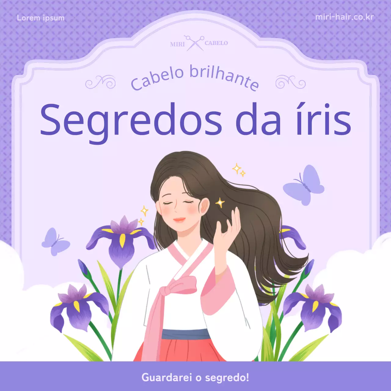 Apresentamos os conceitos de ilustração púrpura de dan-o e iris.