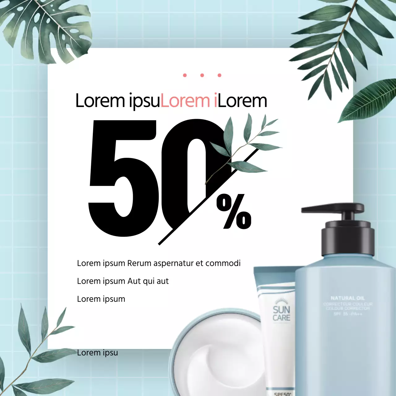 Grande venda de cosméticos