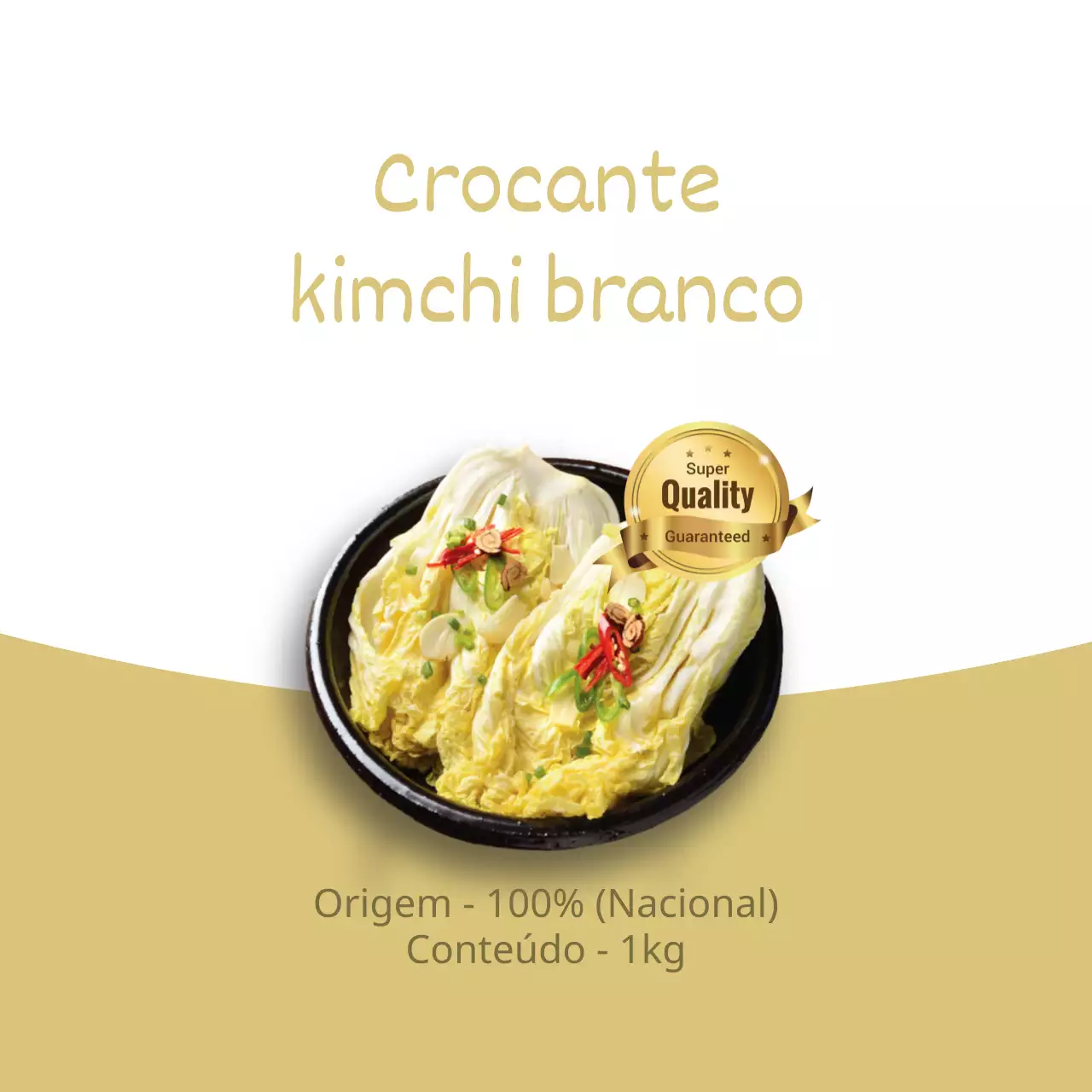 Kimchi branco crocante
