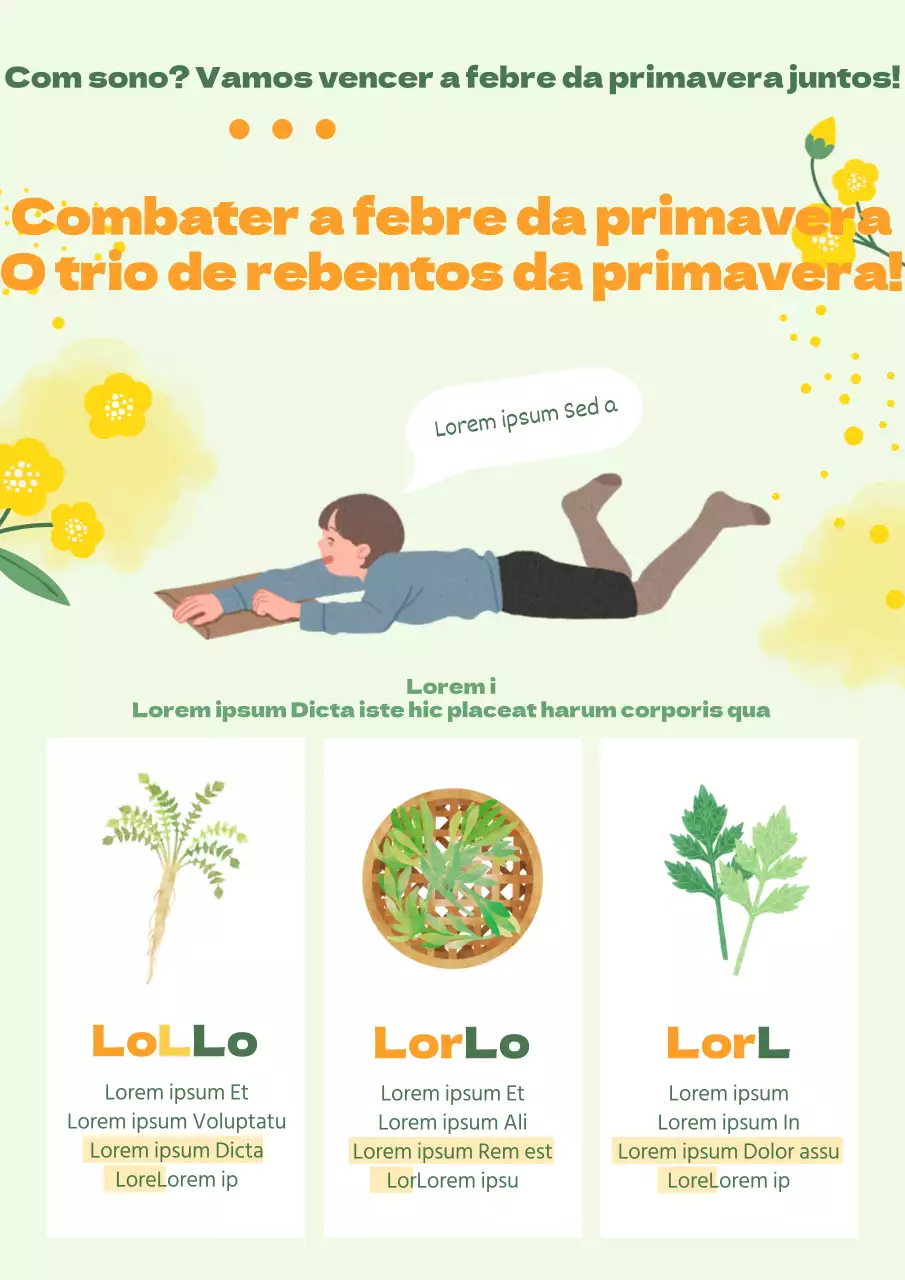 Como vencer a febre da primavera com estes conceitos de ilustração a aguarela verde e fresca