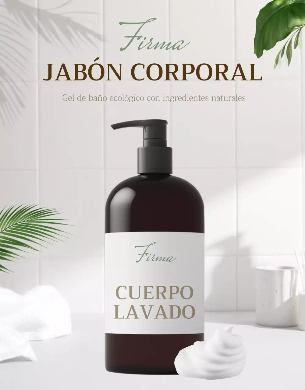 Promover un lavado corporal ecológico, natural y sencillo