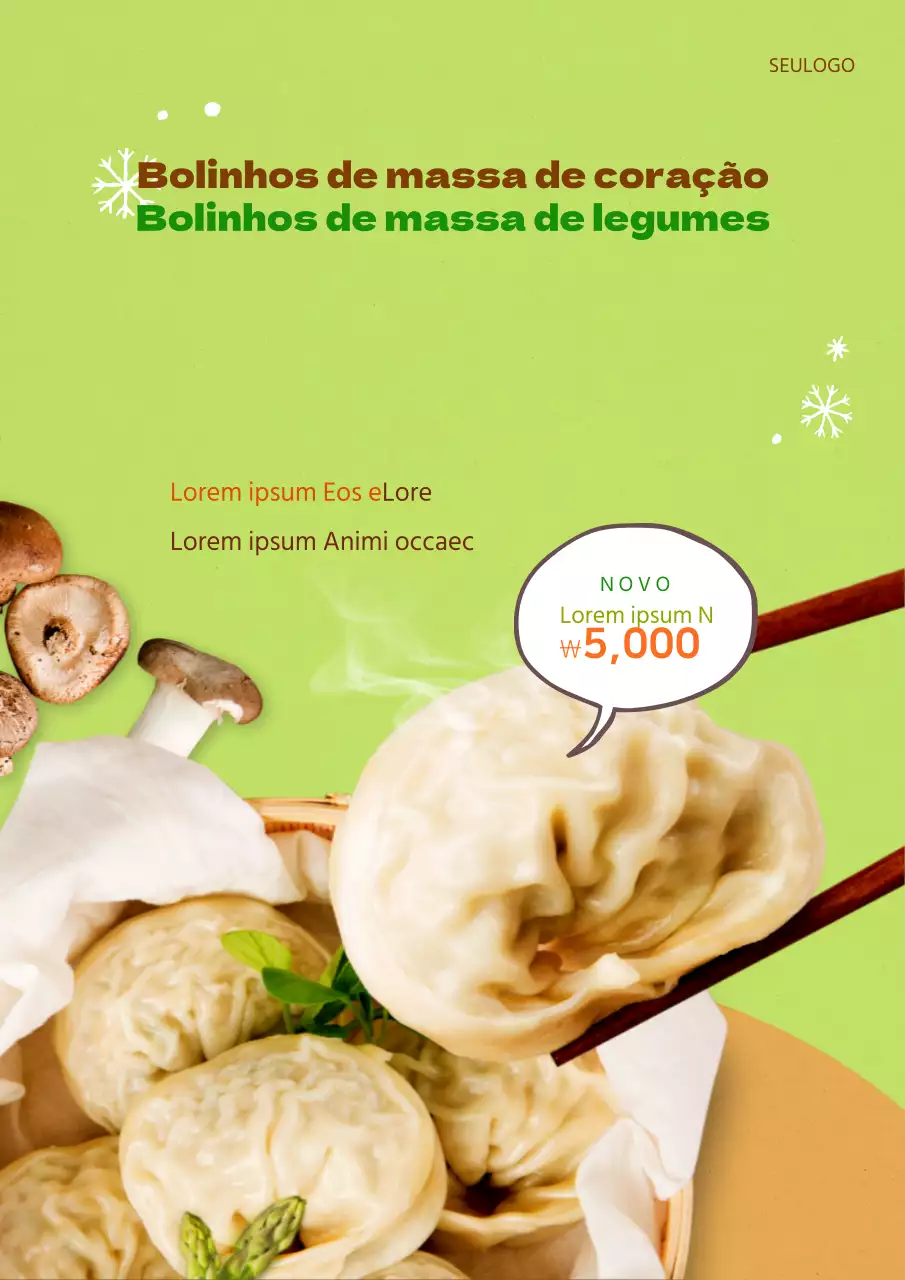 Promova o seu novo menu de gyoza