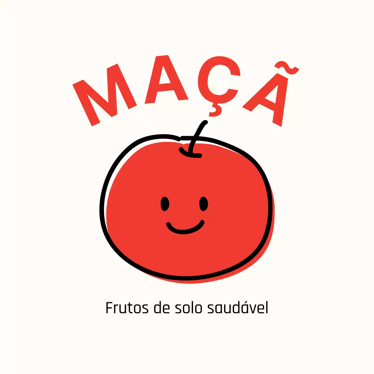 Autocolantes bonitos com círculos de maçãs