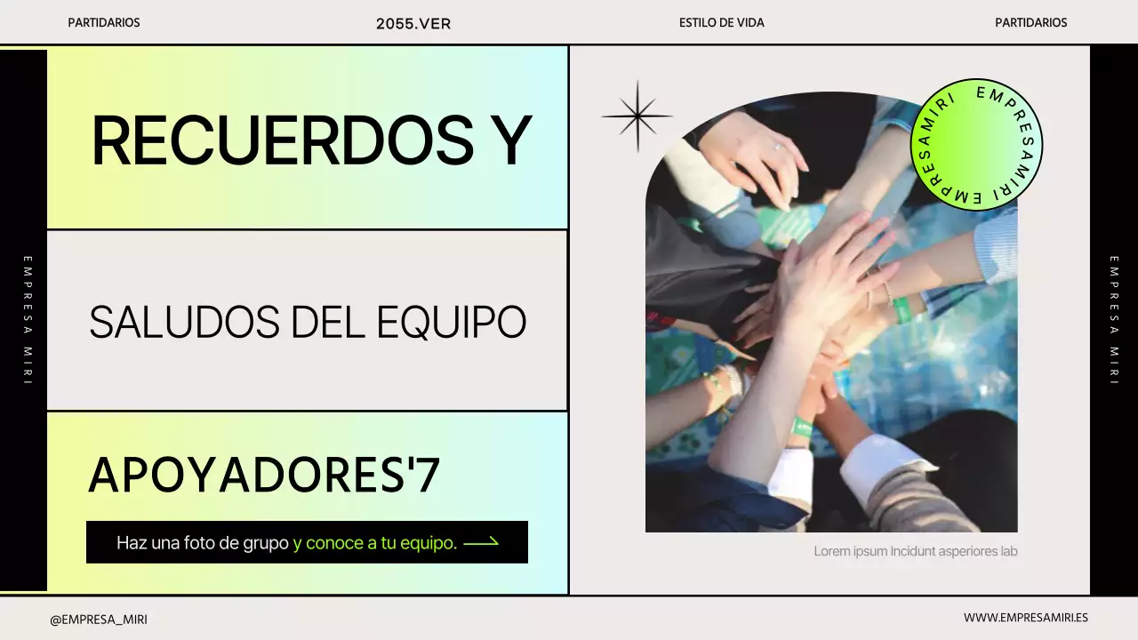 Sencilla presentación corporativa de Gradient