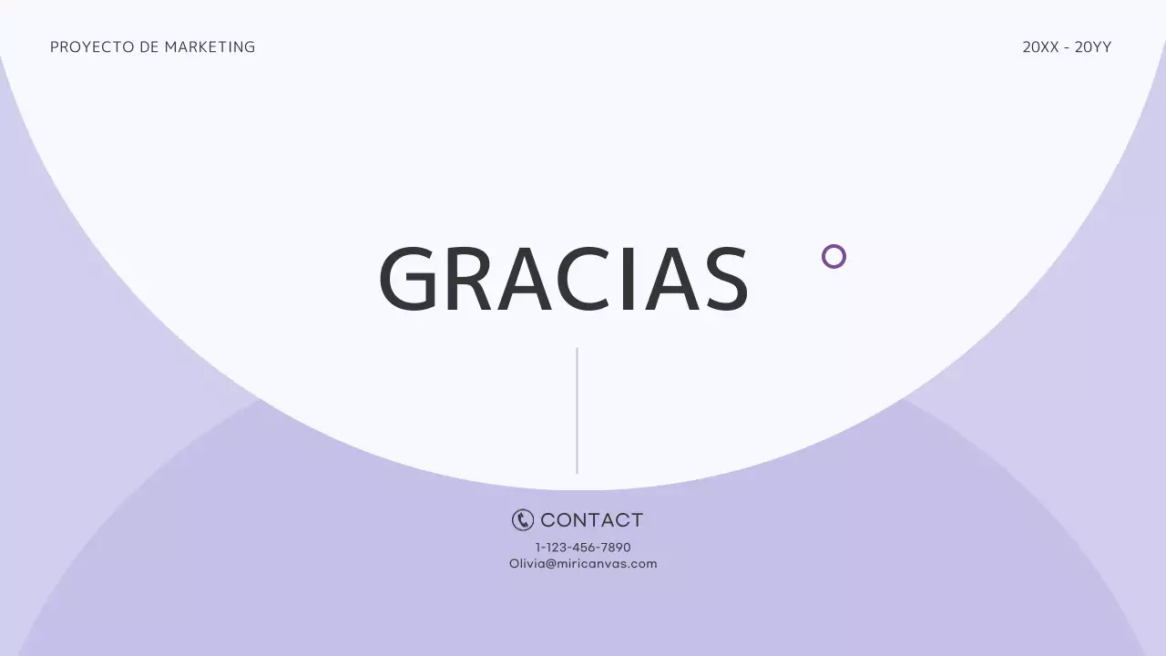 Una cartera limpia de diseño de marketing