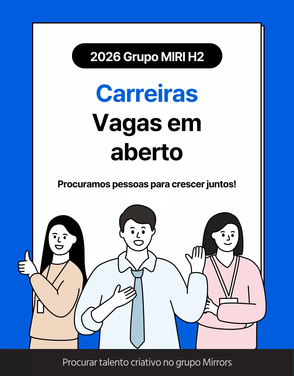 Detalhes do emprego a azul