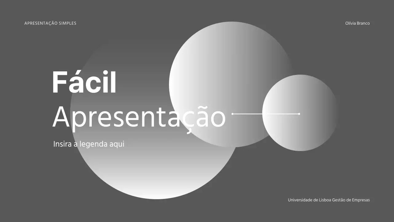 Apresentações simples